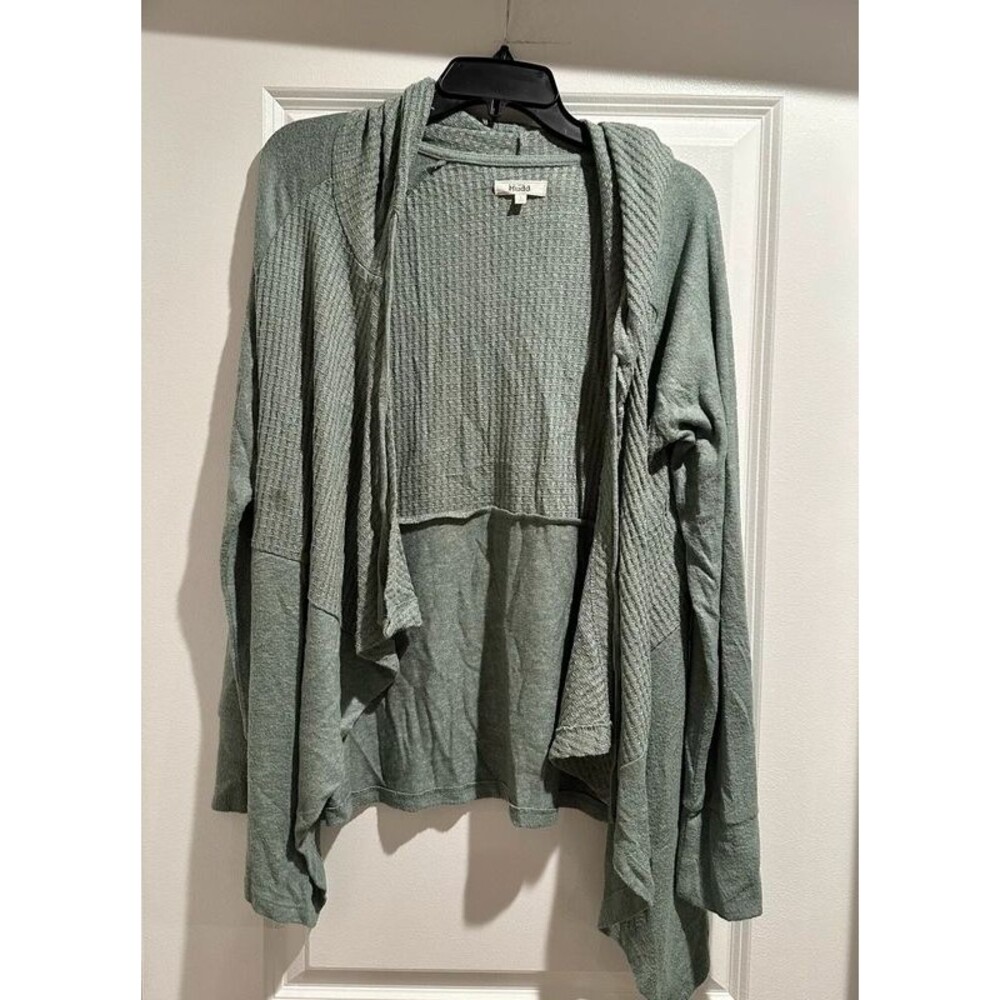 Mudd Waffle Knit Open Cardigan